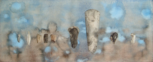 Man Made (25 x 58 cm) water colour